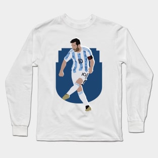 Lionel Messi Argentina Captain Copa America Long Sleeve T-Shirt